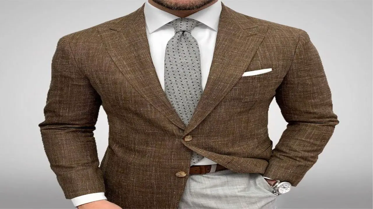 How To Wear A Brown Jacket With Grey Pants- Elevate Style