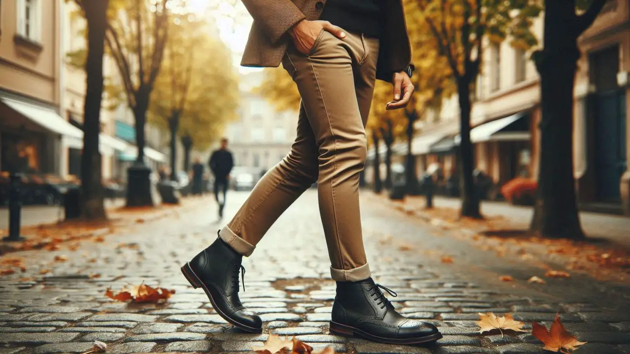 Chukka Boots+Khaki Pants