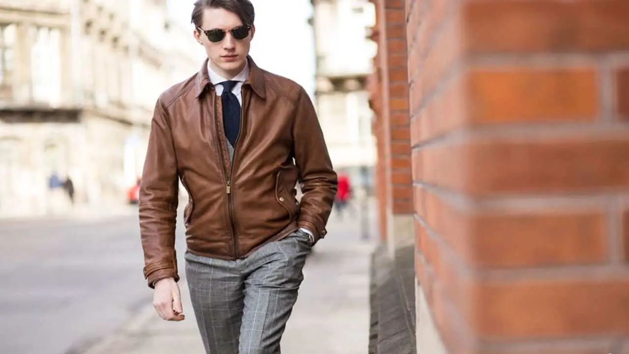 Does A Brown Jacket Go With Grey Pants