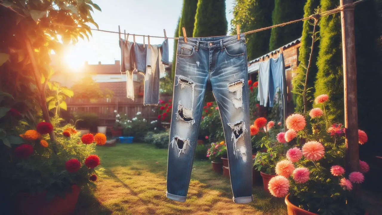 Drying Your Ripped Jeans