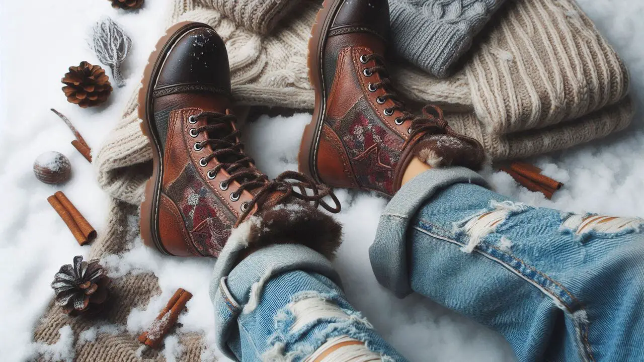 Footwear For Cropped Jeans In Winter