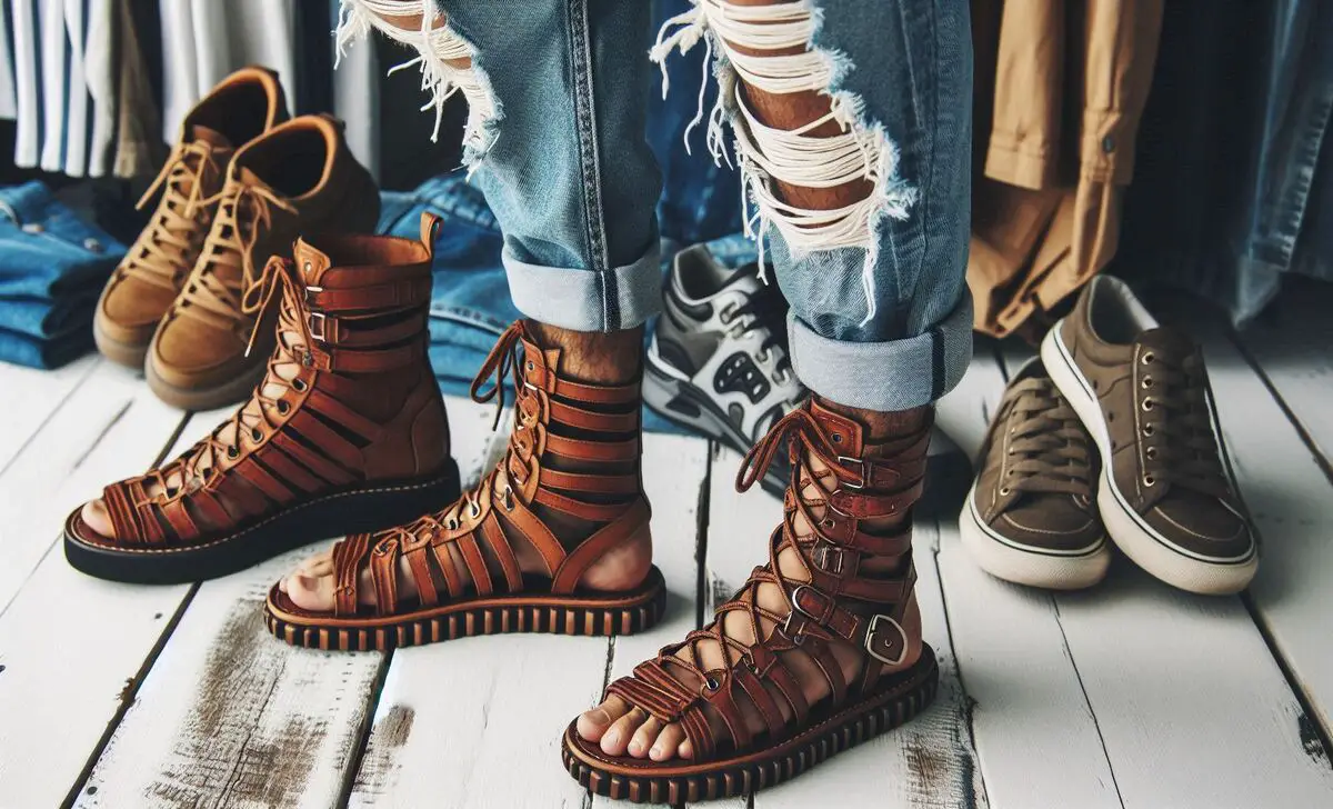 Gladiator Sandals For A Boho Feel