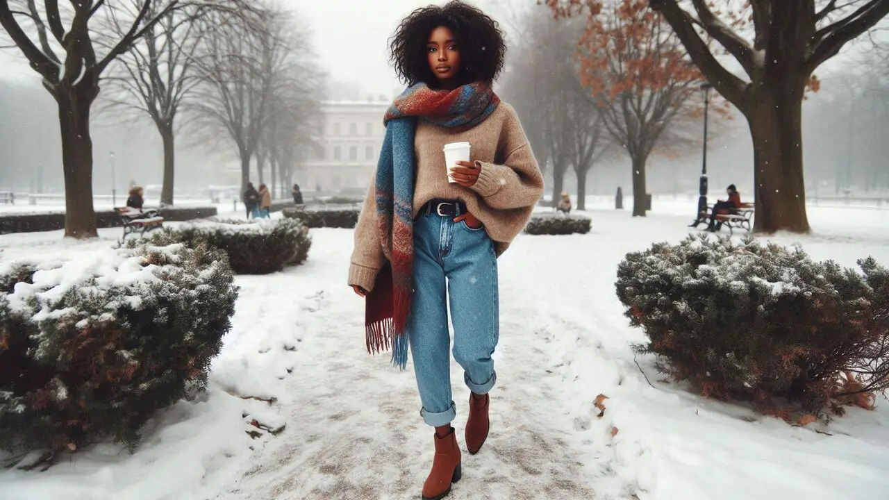 How To Style Cropped Jeans In Winter