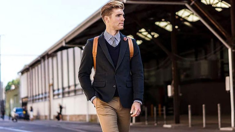 How To Wear a Black Blazer With Khaki Pants: Styling Tips
