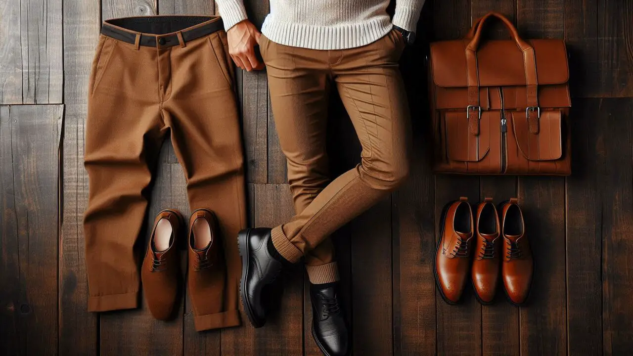 How To Wear Brown Pants Black Shoes – Styling Tips