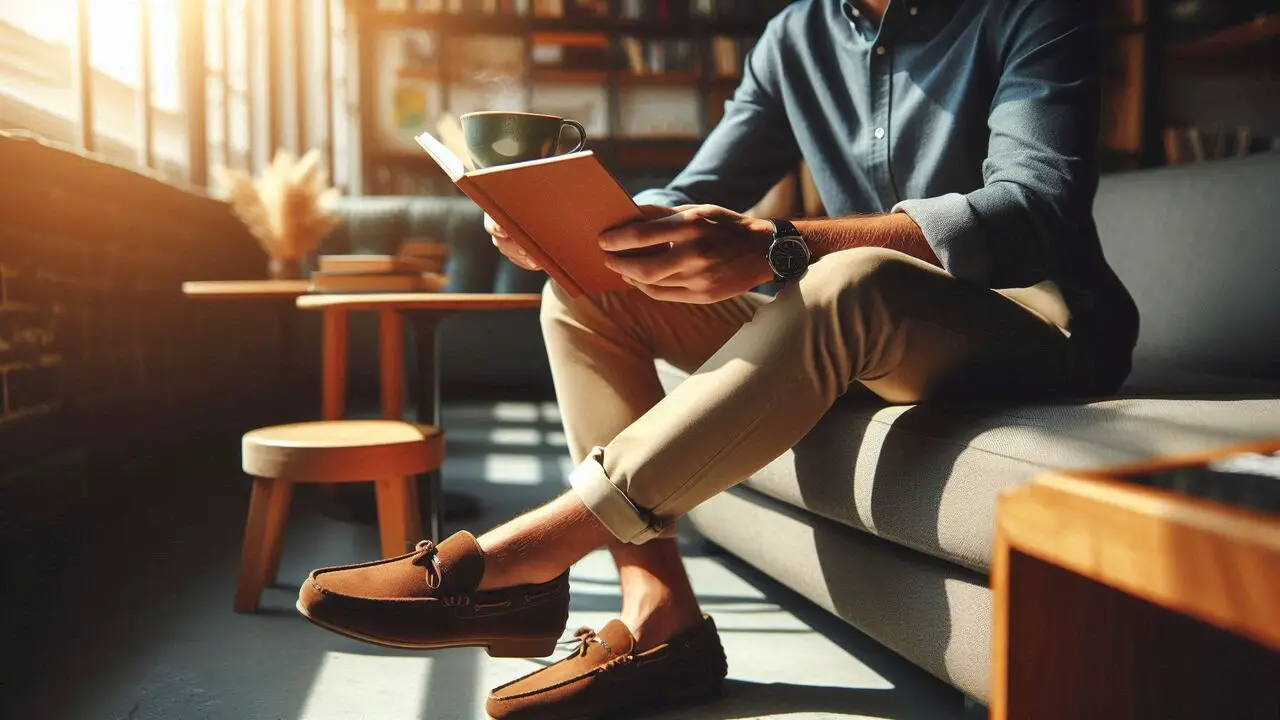 Khaki Pants+Loafers