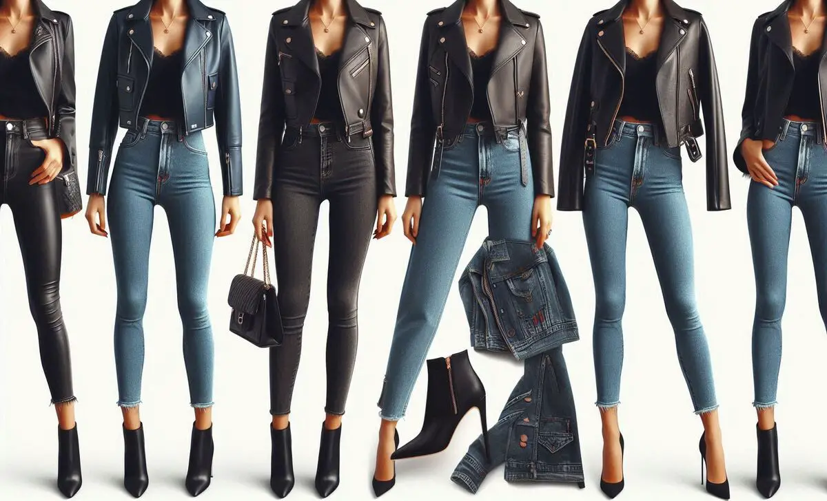 Moto Jackets With High-Waisted Jeans