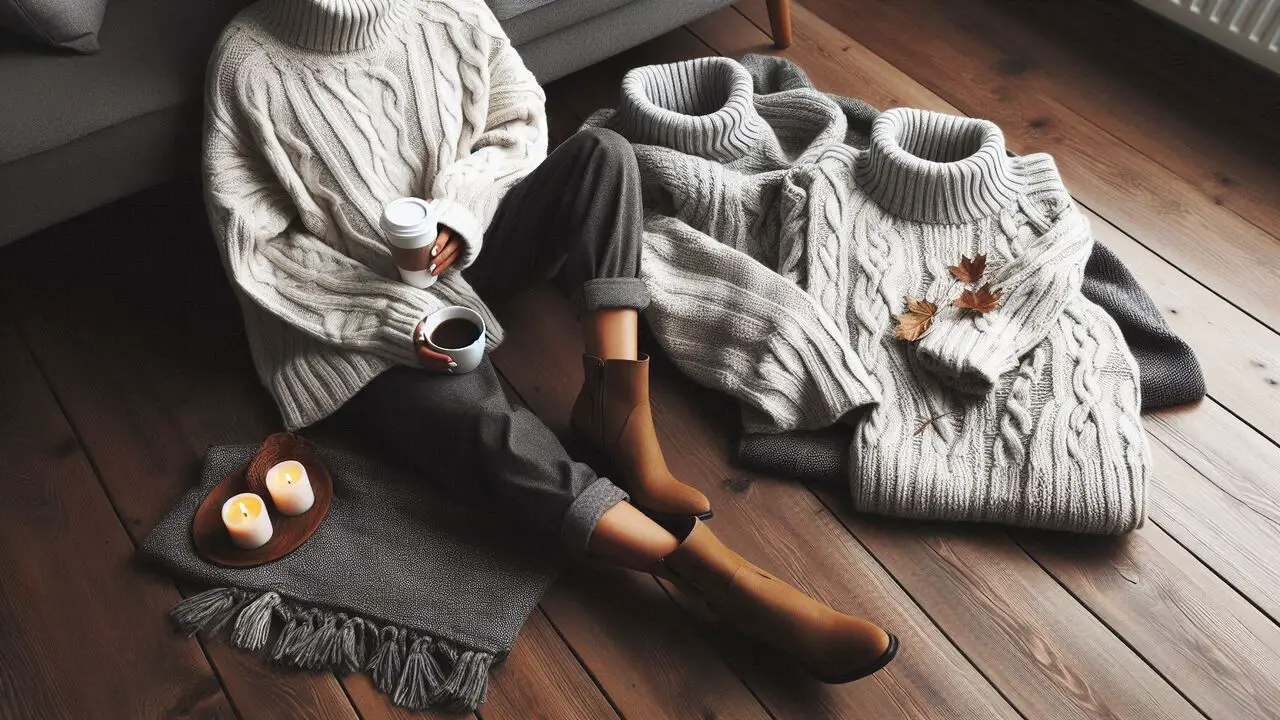 Pairing With A Cozy Oversized Sweater And Ankle Boots