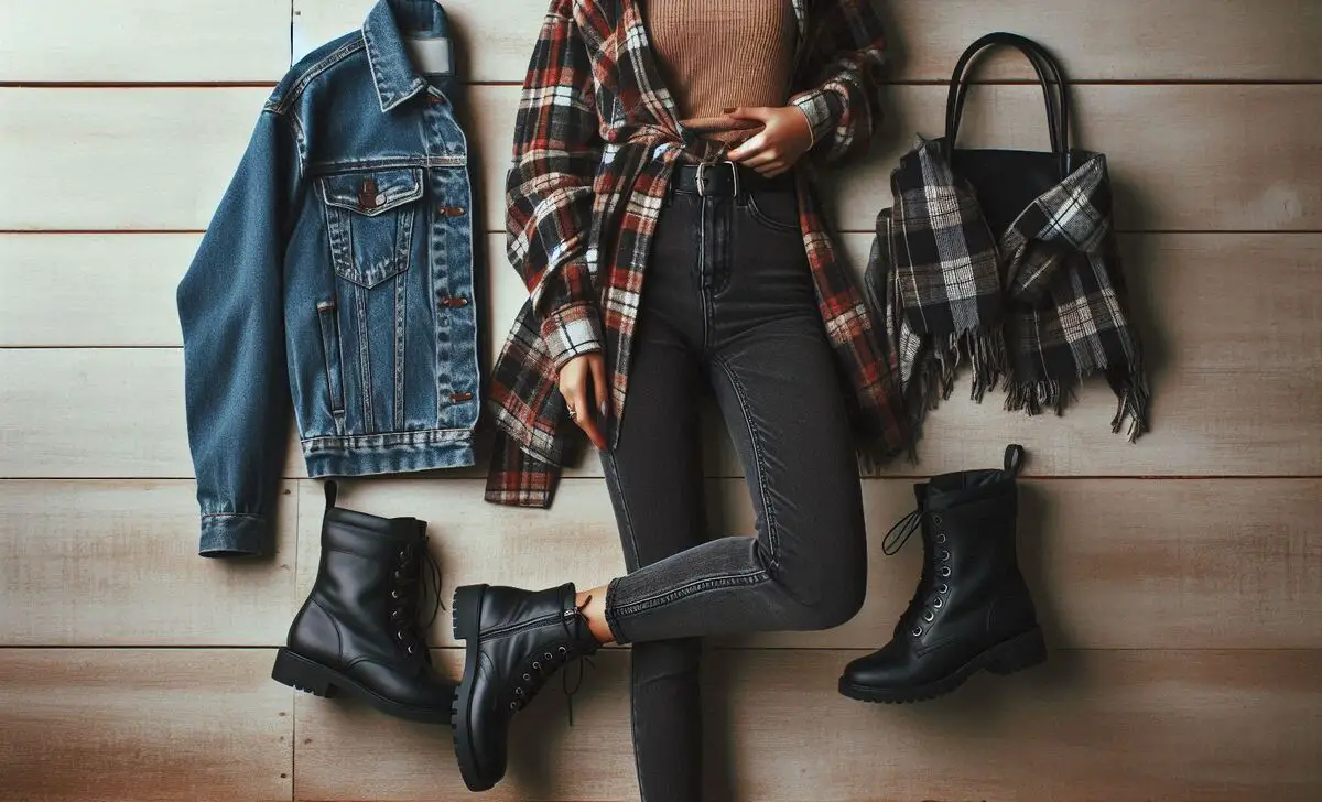 Plaid Shirt And Boots