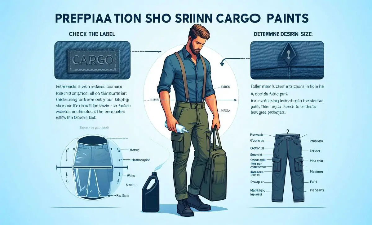 Preparation To Shrink Cargo Pants