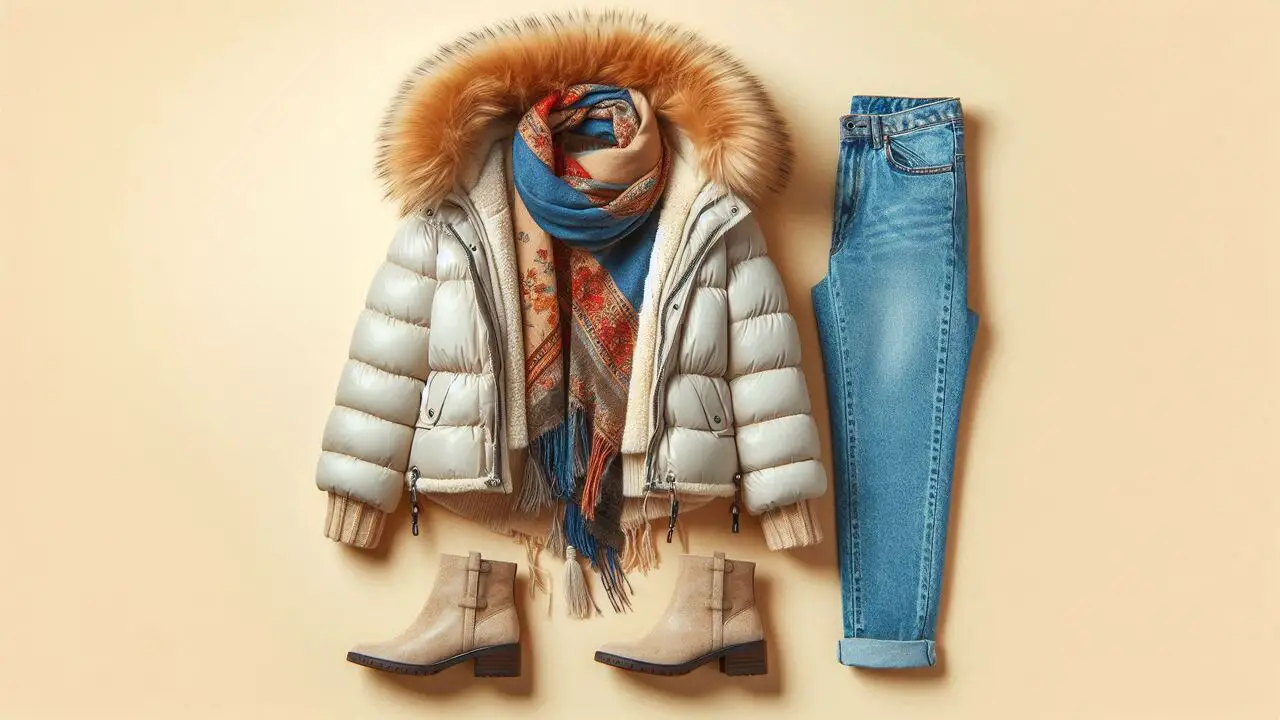 Puffer Jacket With Girlfriend Jeans