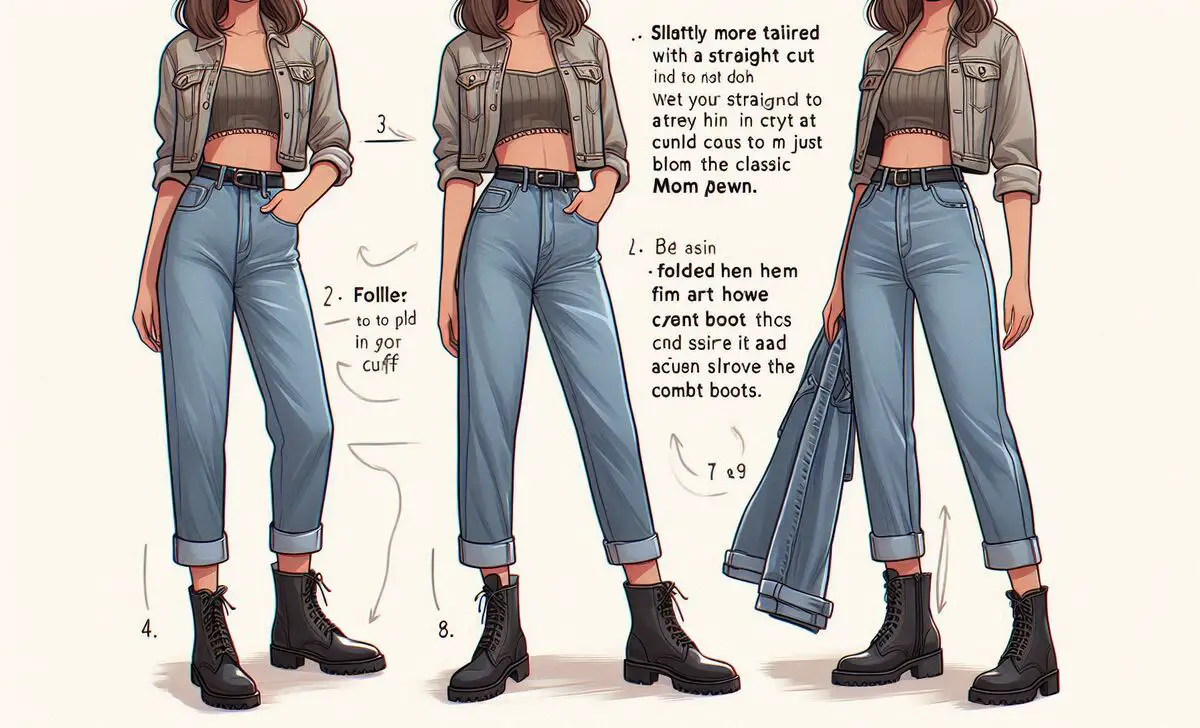 Straight-Leg Mom Jeans