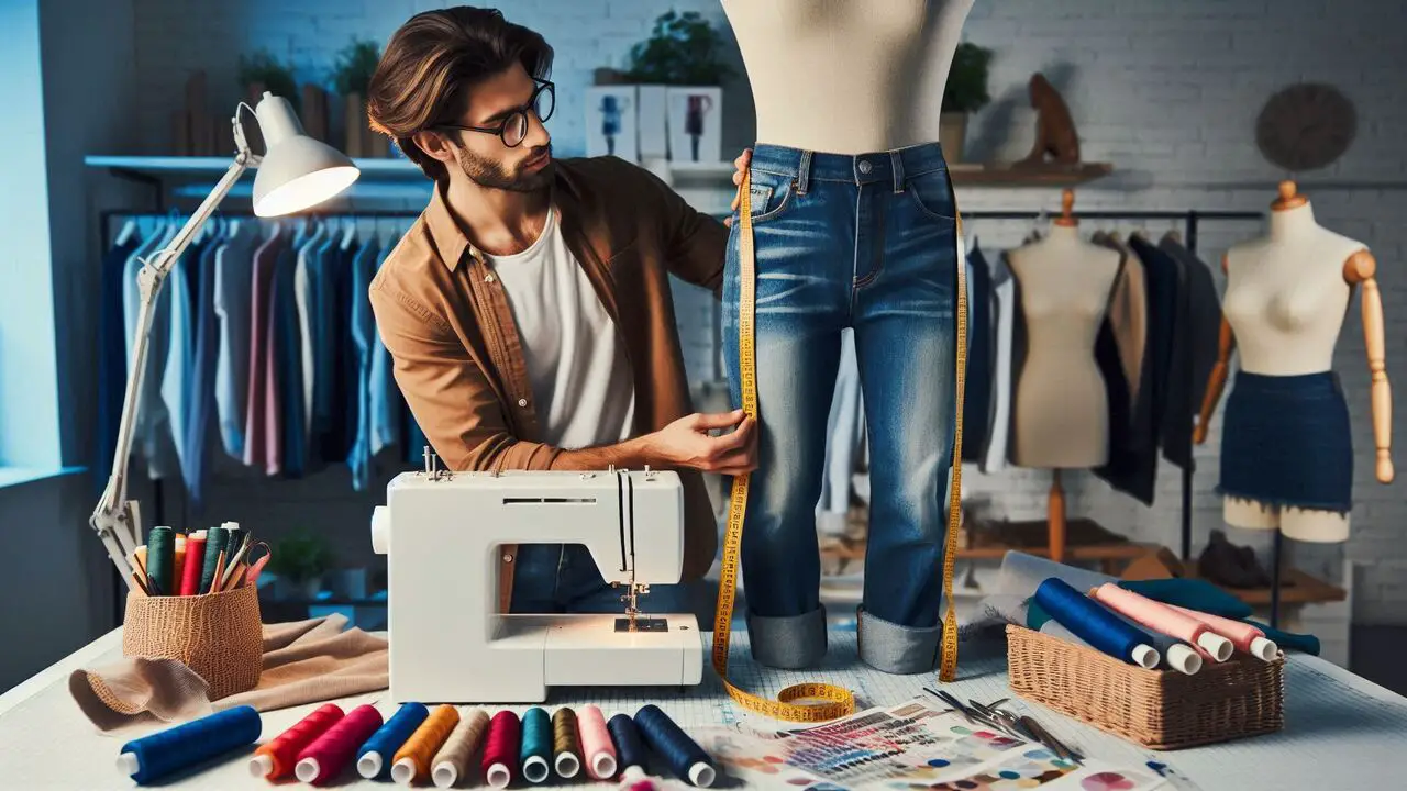 Stretching Jeans With A Professional Tailor