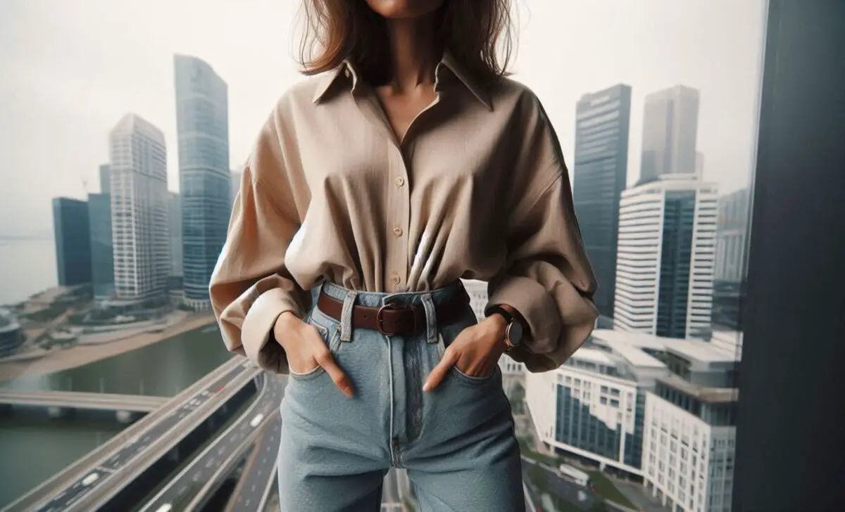 The Art Of Tucking In An Oversized Shirt