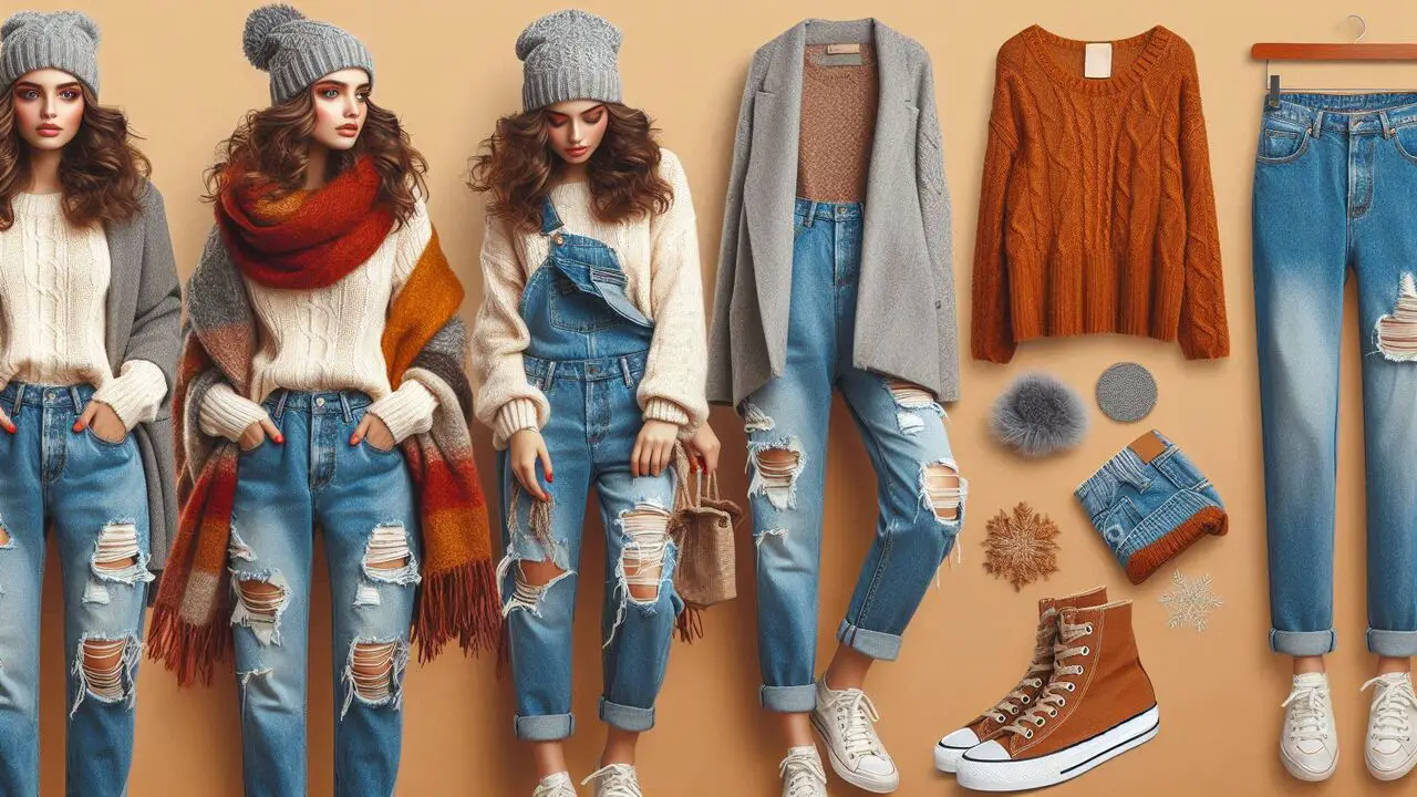 Top 10 Stylish Ideas To Wear Boyfriend Jeans In Winter