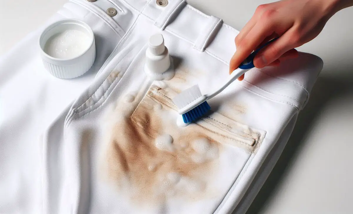 Use A Toothbrush To Scrub Stains