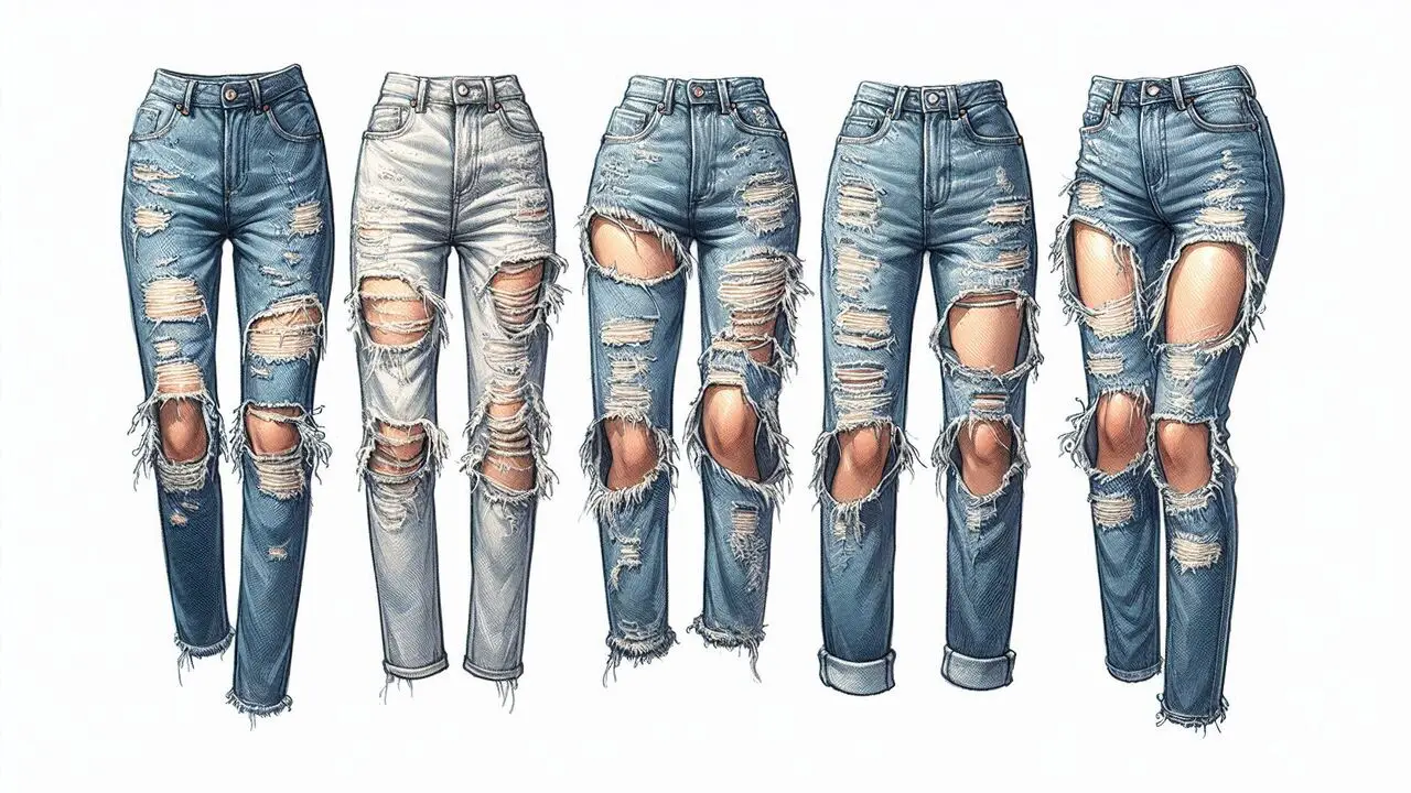 5 Types Of Ripped Jeans- Exploring The Different Types Of Ripped Jeans