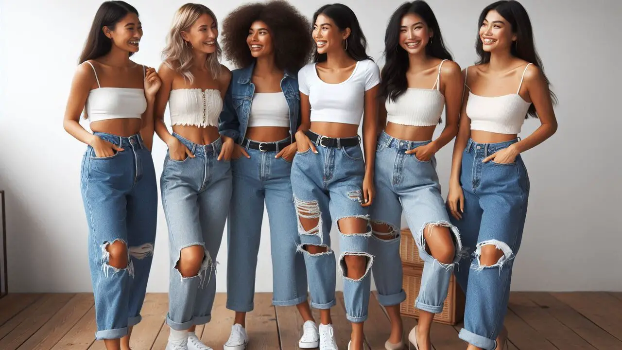 Different Styles Of Mom Jeans