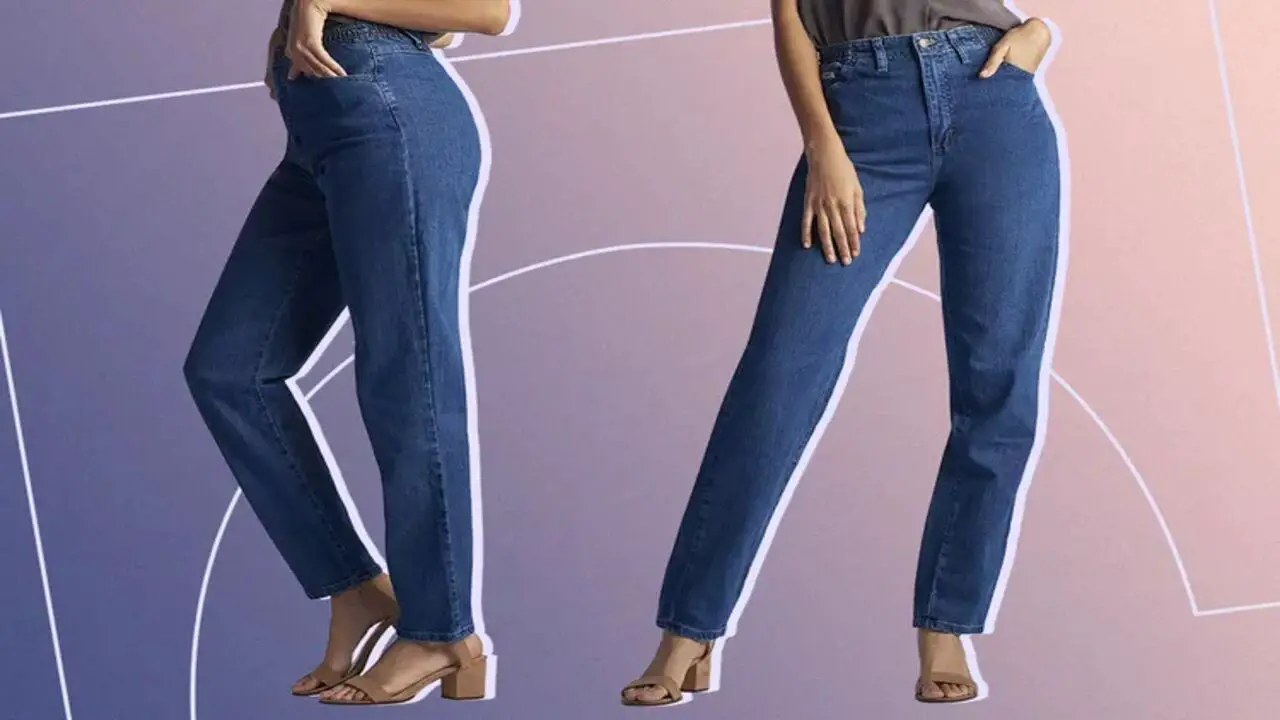 Elastic Waistband Jeans