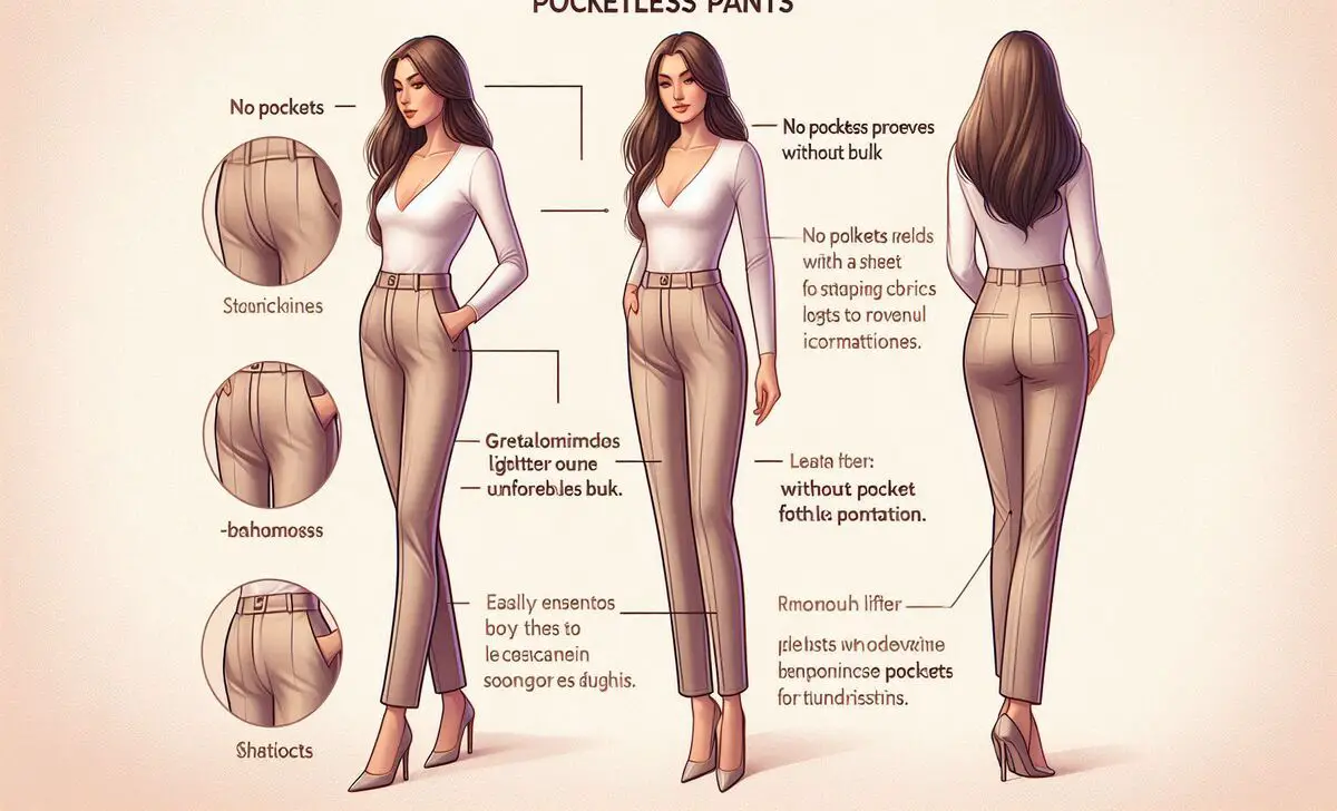 Features Of Women's Pocketless Pants