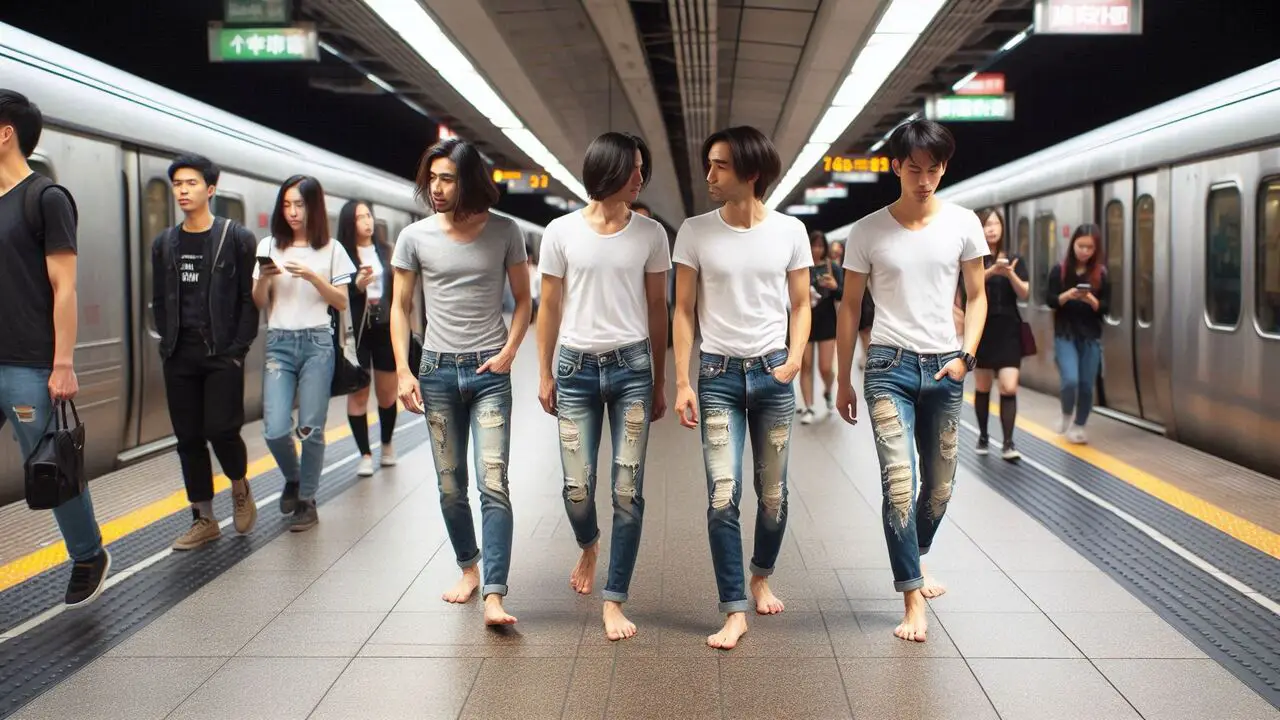 Nowadays, Many Men Wear Women's Jeans