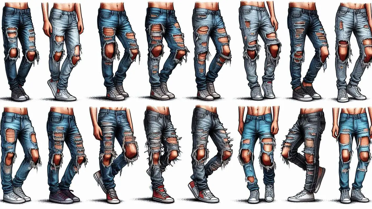 The Evolution of Ripped Jeans