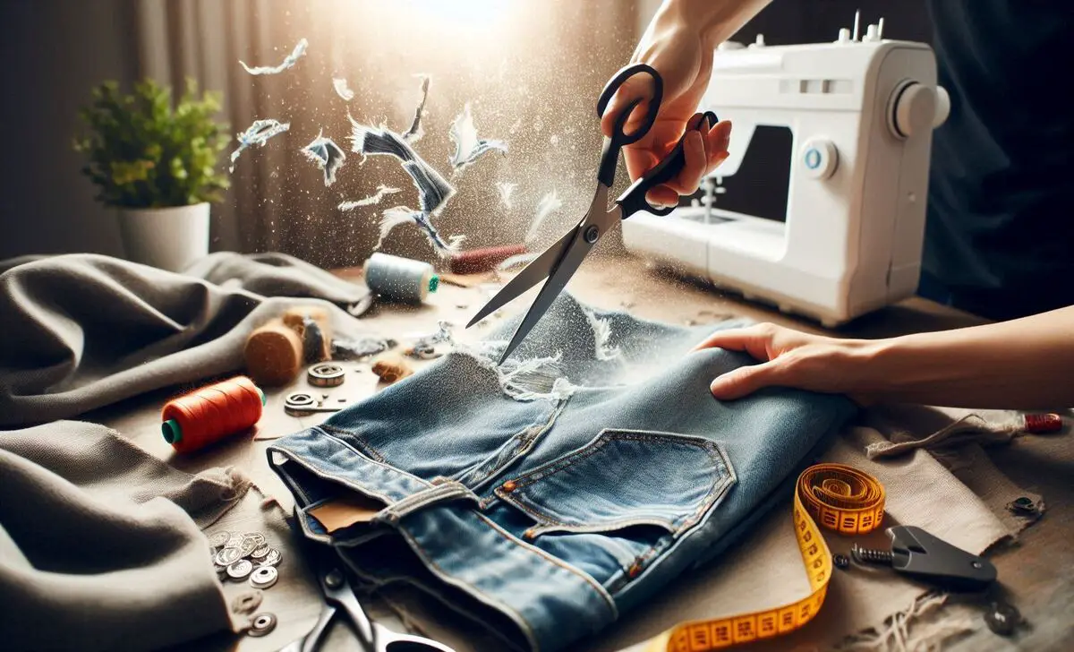 Cutting The Jeans