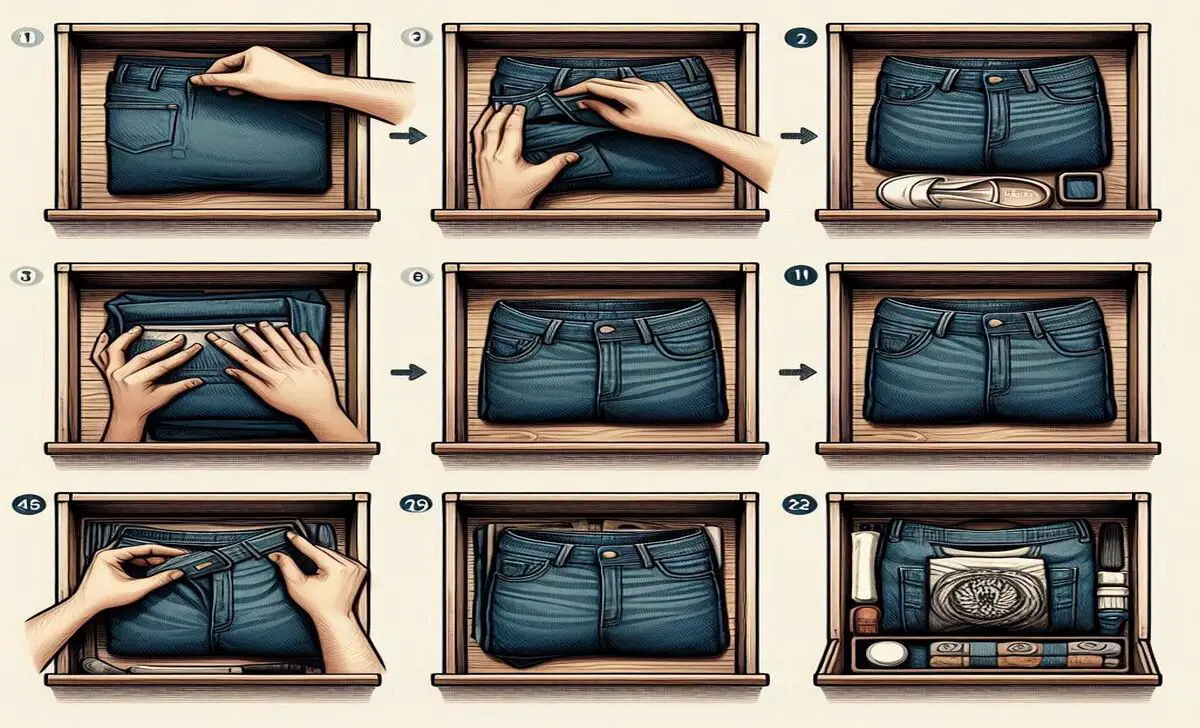 How To Fold Jeans To Save Space - In Different Methods