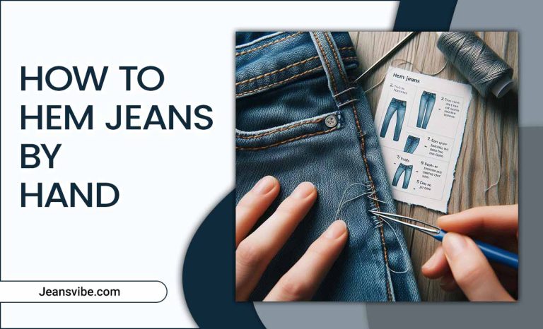 How To Hem Jeans By Hand – The Shapes Of Fabric