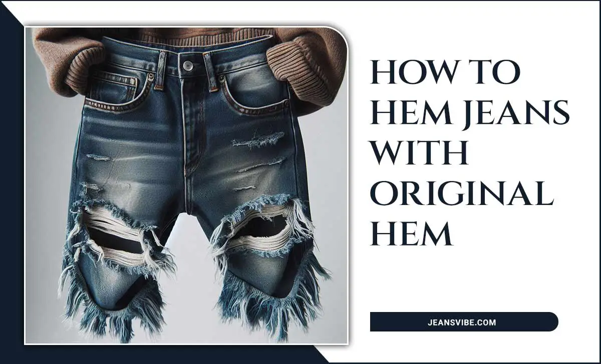 How To Hem Jeans With Original Hem