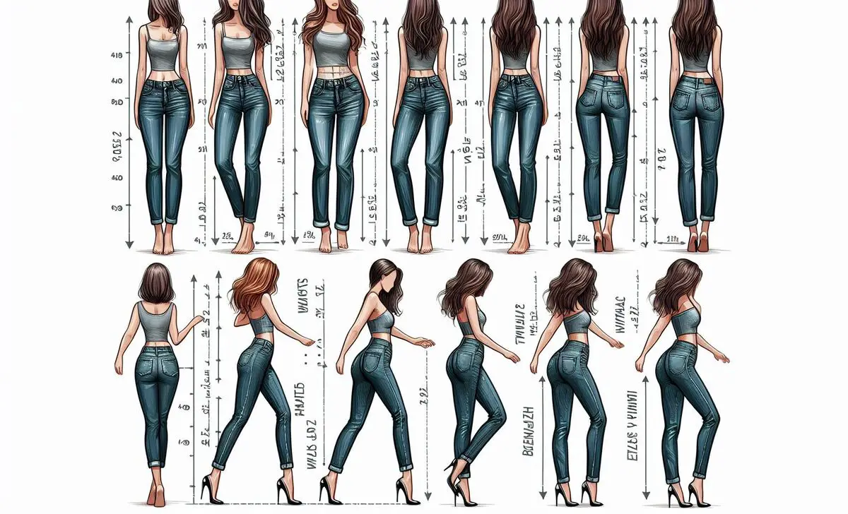 Womens Jeans Size Chart