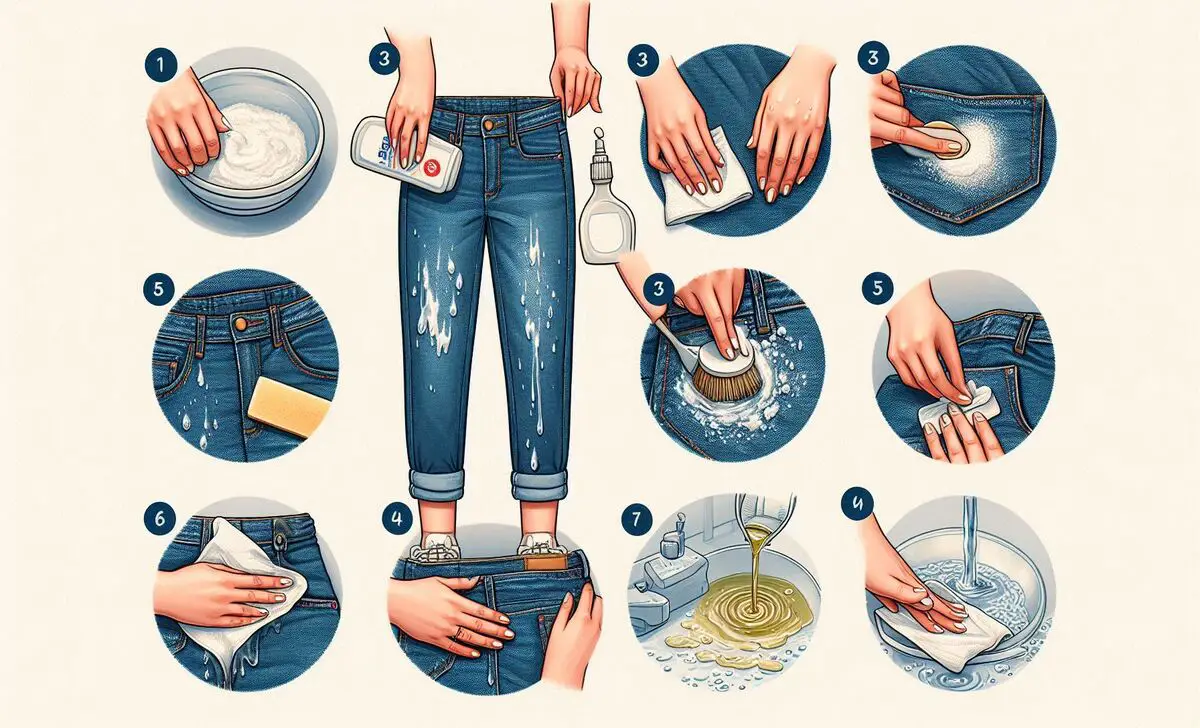 How To Get Oil Out Of Jeans Step-By-Step Process