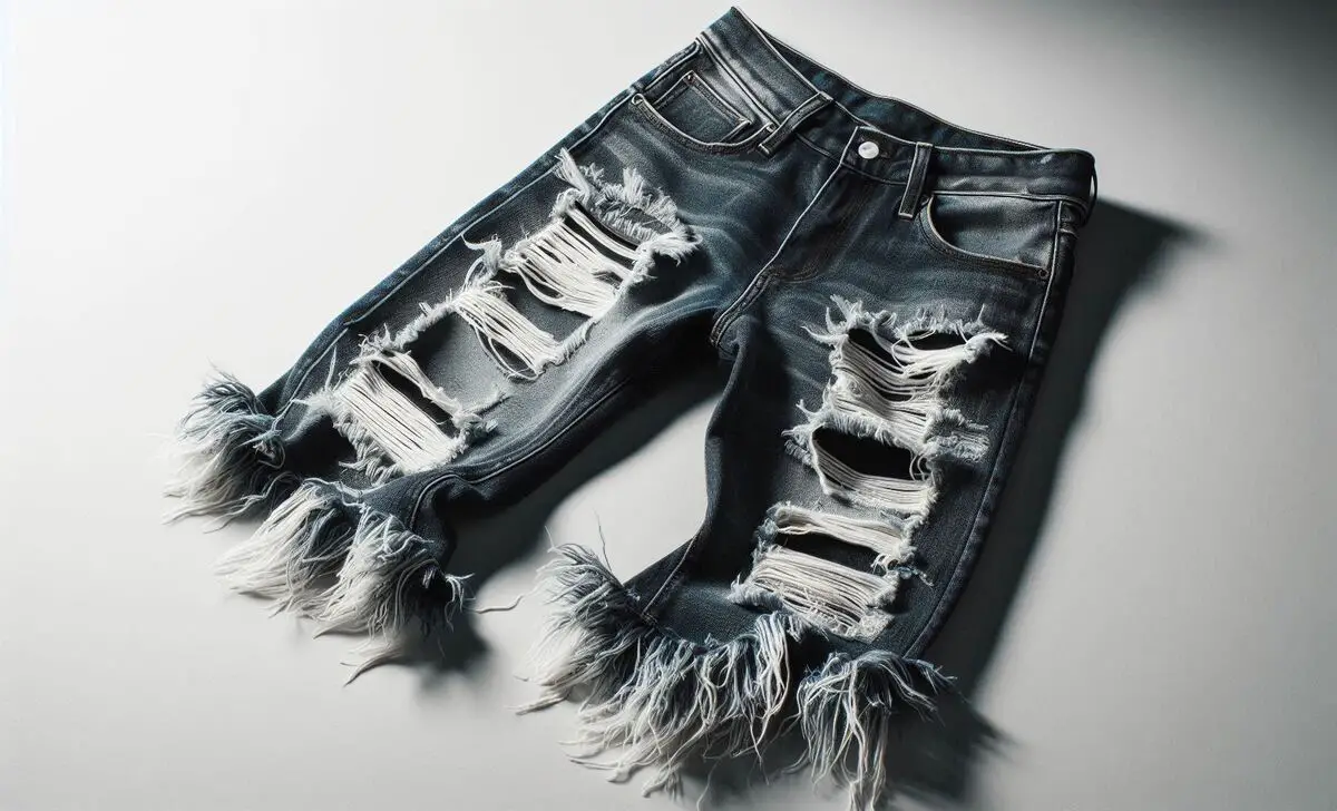 Step-by-Step Guide To Rip Jeans And Keep The White Thread