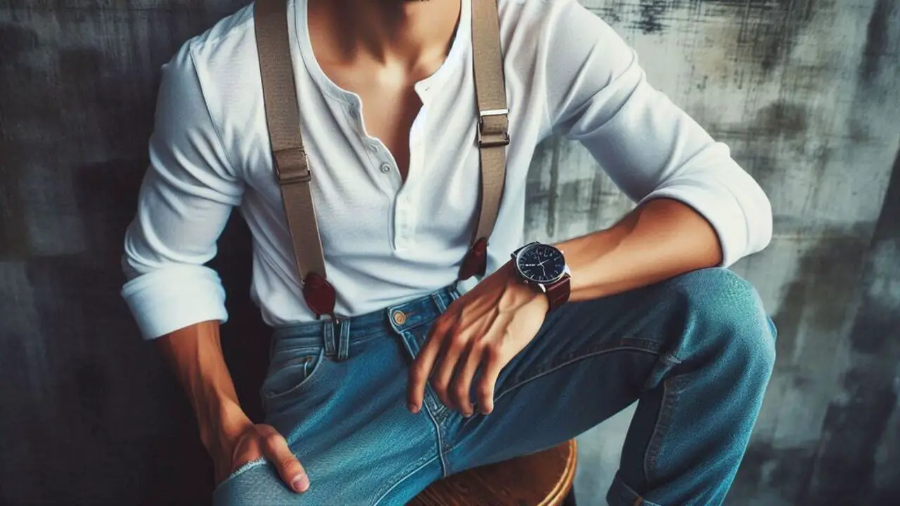 Wear Suspenders With Casual Outfits