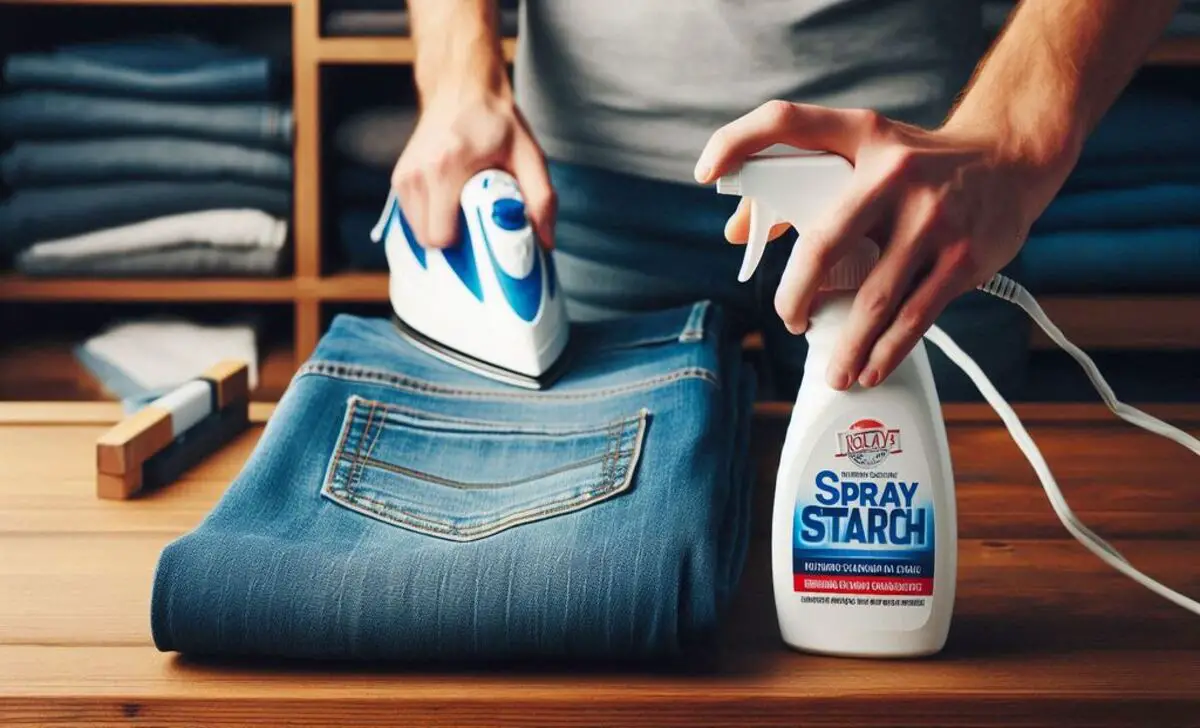 Ironing Jeans With Spray Starch