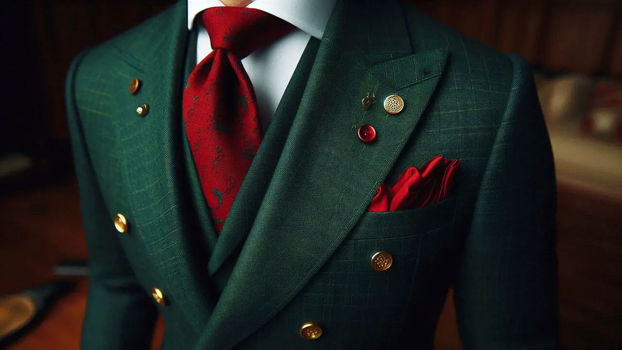 Tailored Suit With Festive Flair