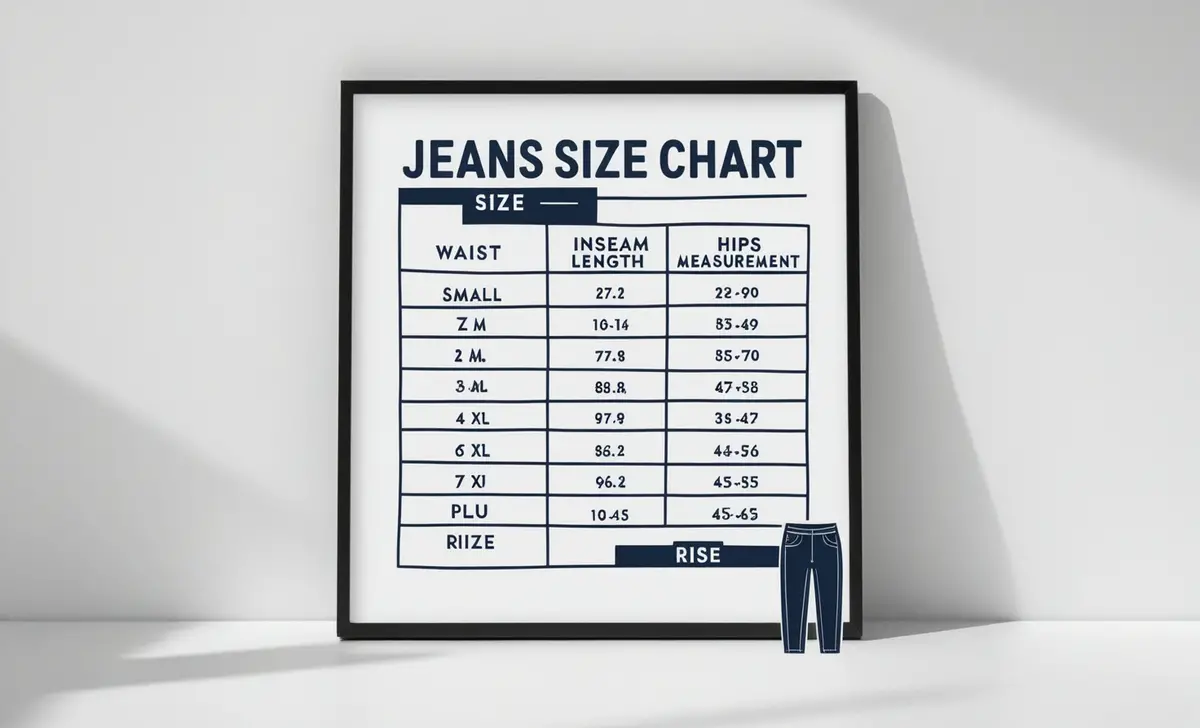 Jeans Size Chart Explained