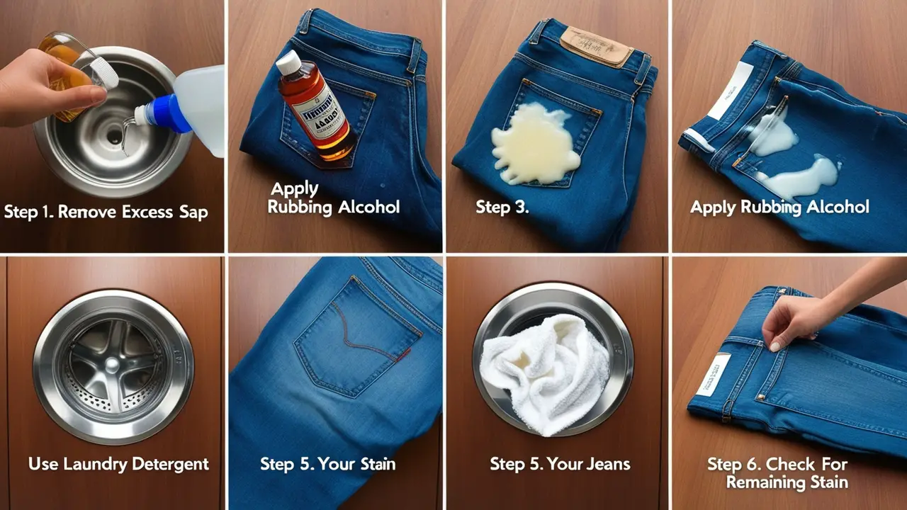 Step-by-Step Guide To Get Sap Out Of Jeans