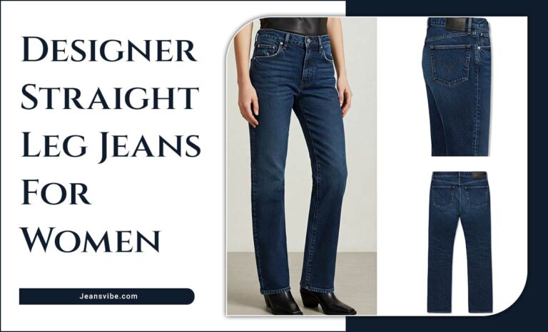 Chic Designer Straight Leg Jeans For Women – Shop Now!