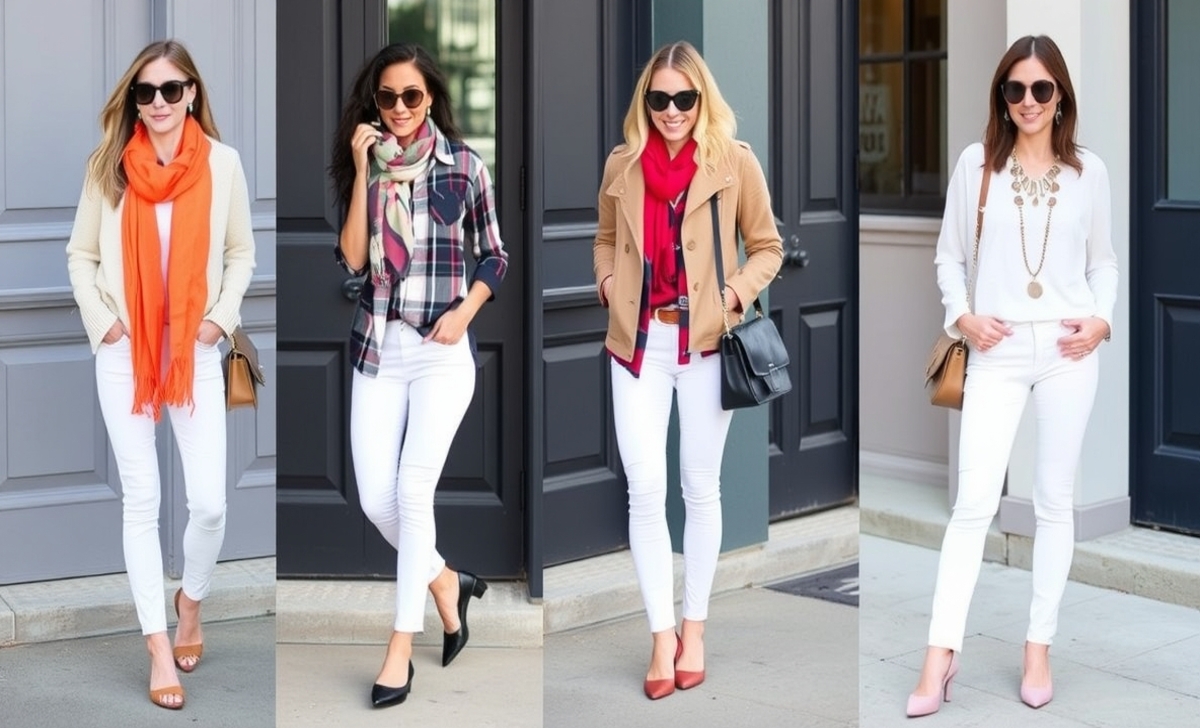 Styling Tips For Women's White Denim Jeans