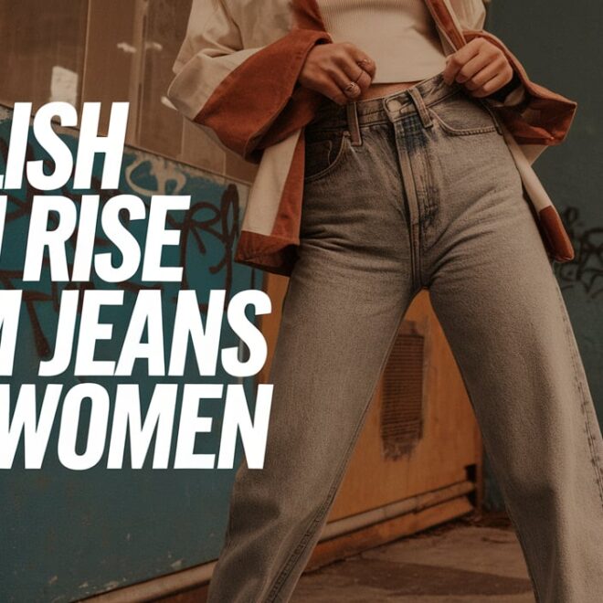 Stylish High Rise Mom Jeans For Women