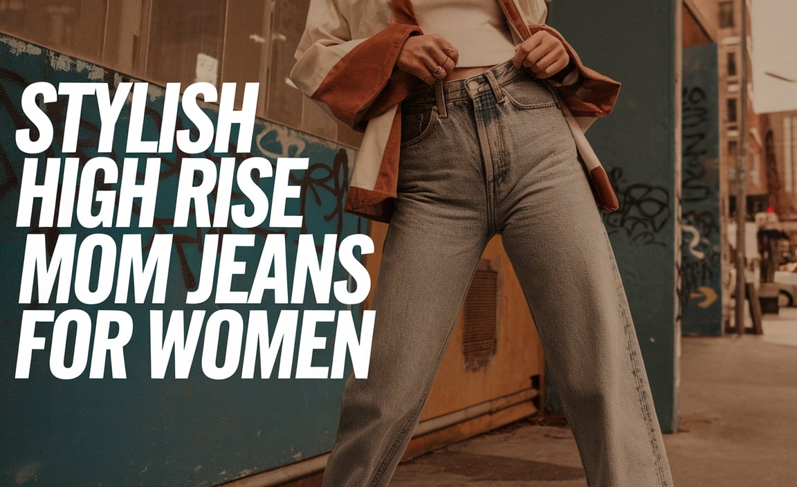 Stylish High Rise Mom Jeans For Women