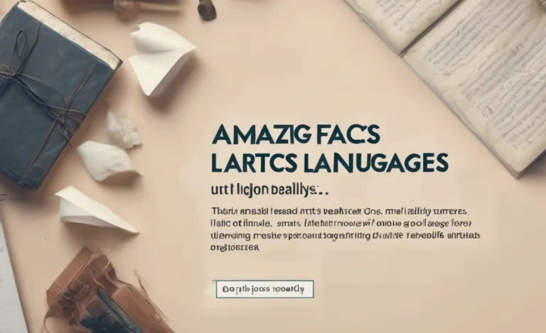 Discover Amazing Facts About World Languages!