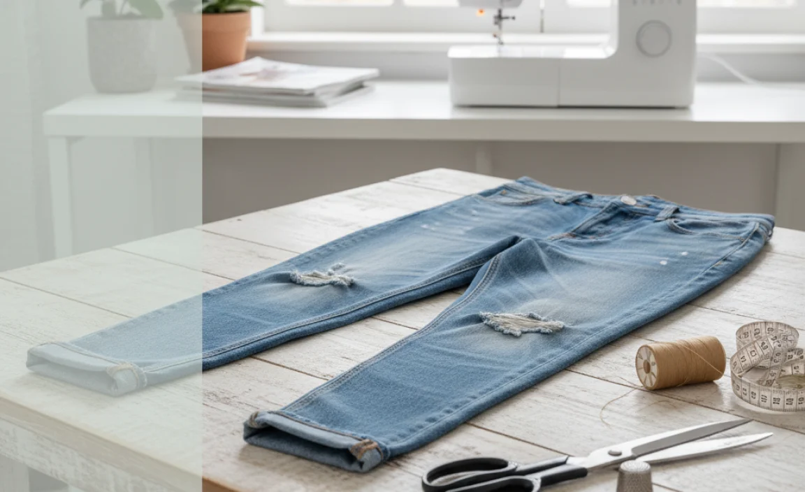 Choosing the Right Hem Style for Mom Jeans