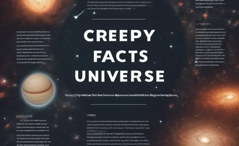 Unveiling the Universe: Spine-Chilling Cosmic Facts