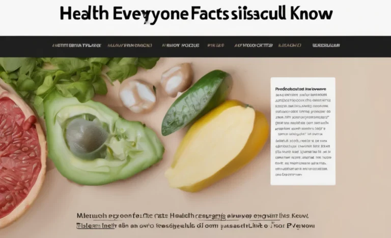 Essential Health Facts Everyone Must Know Today!