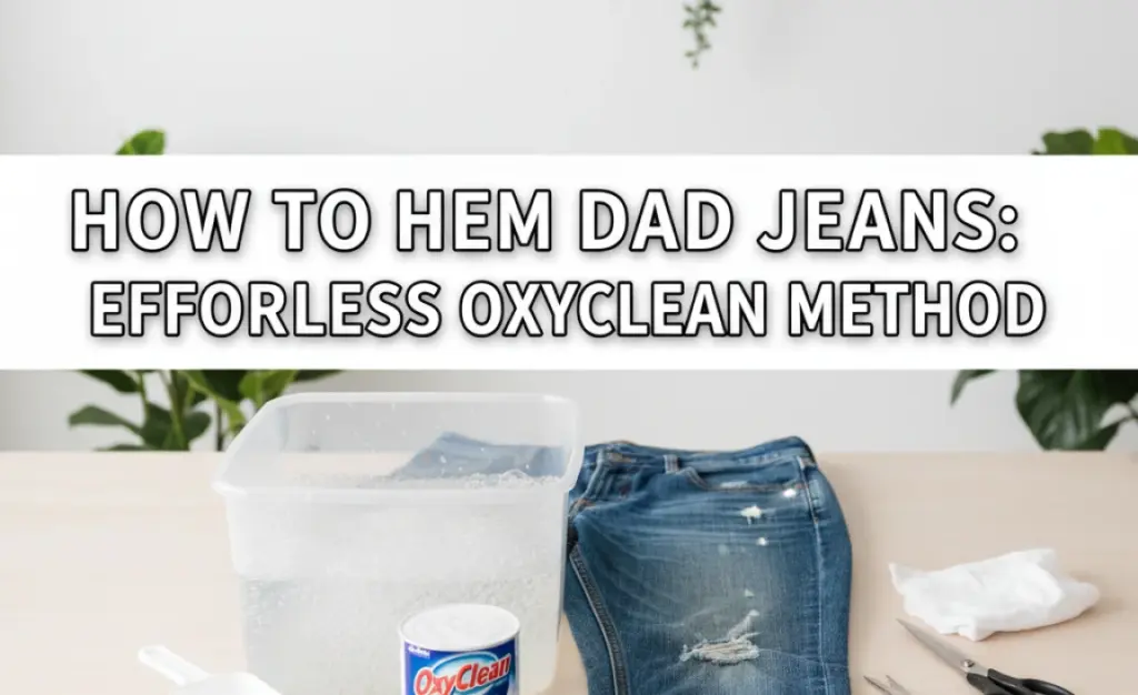 How to Hem Dad Jeans: Effortless Oxyclean Method