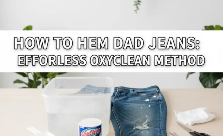How to Hem Dad Jeans: Effortless Oxyclean Method