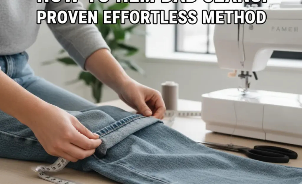 How to Hem Dad Jeans: Proven Effortless Method