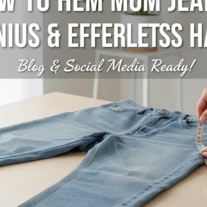 How to Hem Mom Jeans: Genius & Effortless Hack